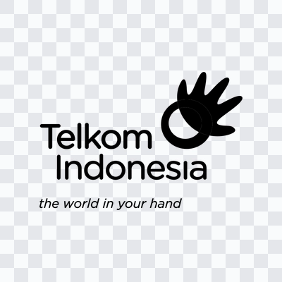 Logo Telkom Indonesia hitam format PNG