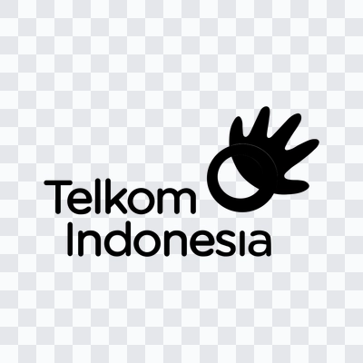 Logo Telkom Indonesia hitam format PNG