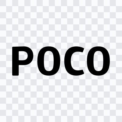 POCO black logo SVG
