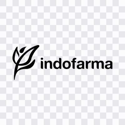 Indofarma black logo in PNG format