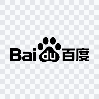 Baidu black logo SVG