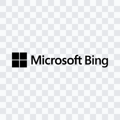 Bing black logo PNG
