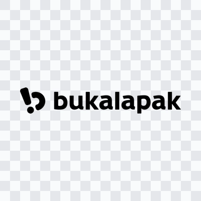 Bukalapak black logo in PNG format