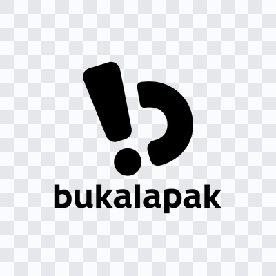 Bukalapak black logo in PNG format