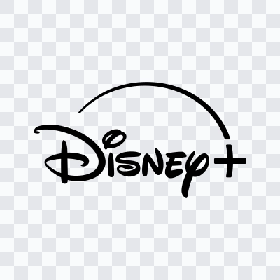 Disney+ black logo in SVG format