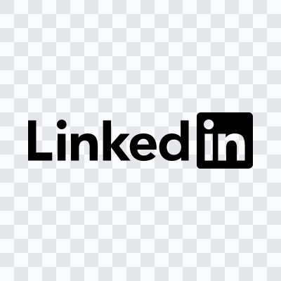 LinkedIn black logo SVG