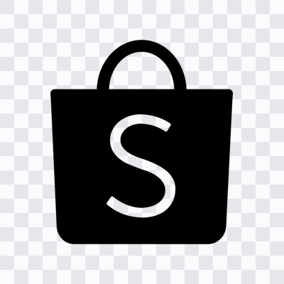 Shopee black icon in PNG format