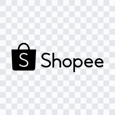 Shopee black logo in PNG format