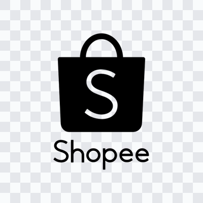 Shopee black logo in PNG format