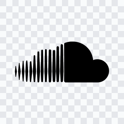 SoundCloud black icon in SVG format