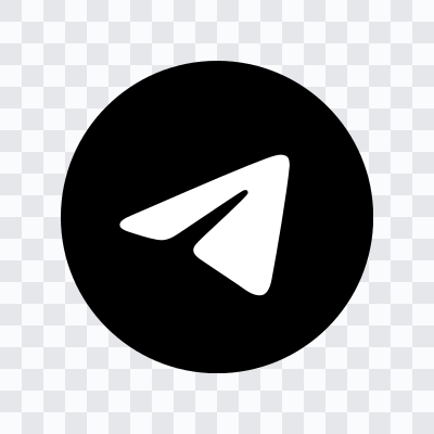 Telegram icon svg black download