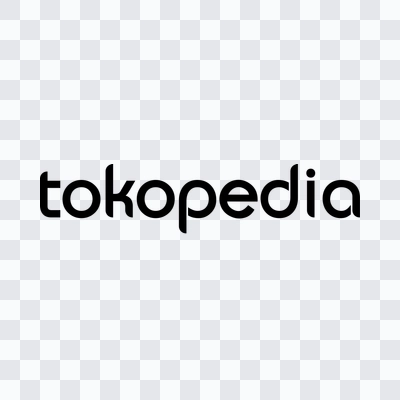 Tokopedia black logo in PNG format
