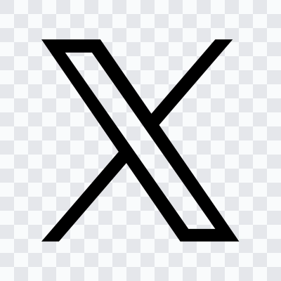 X (Twitter) black logo in SVG format