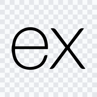 ExpressJS black icon SVG