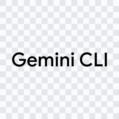 Gemini CLI black wordmark SVG