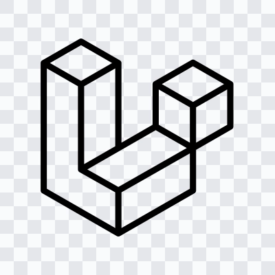 Laravel black icon SVG