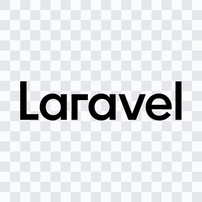 Laravel black wordmark SVG