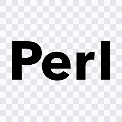Perl black wordmark SVG