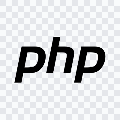 PHP black logo SVG