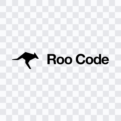 Roo Code black logo SVG