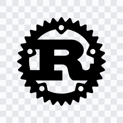 Rust black icon SVG