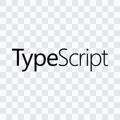 TypeScript black wordmark SVG