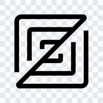 Zed black icon PNG