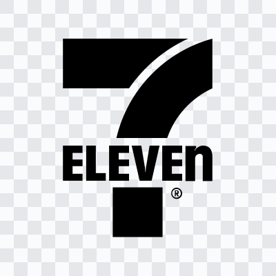 7-Eleven black logo SVG