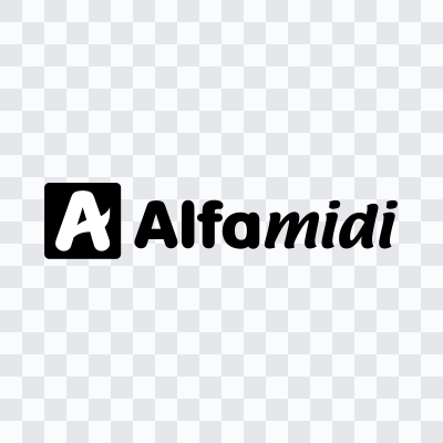 Alfamidi black logo SVG