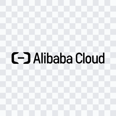 Alibaba Cloud black logo in PNG format