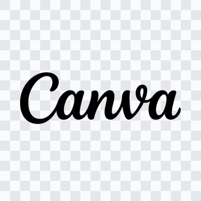 Canva black logo in PNG format