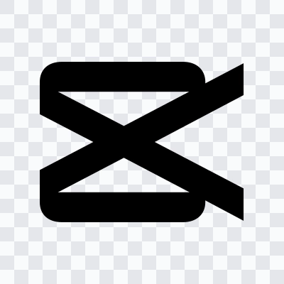 CapCut black icon SVG
