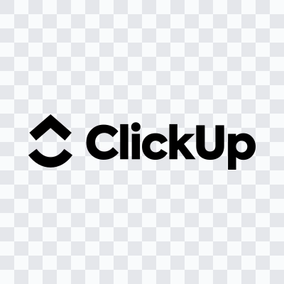 ClickUp black logo SVG