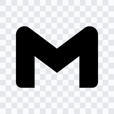 Gmail black icon SVG