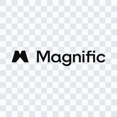 Magnific black logo SVG