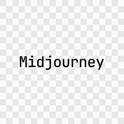 Midjourney black logo in SVG format