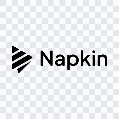 Napkin AI black logo in PNG format