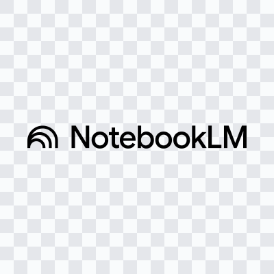 NotebookLM black logo in SVG format