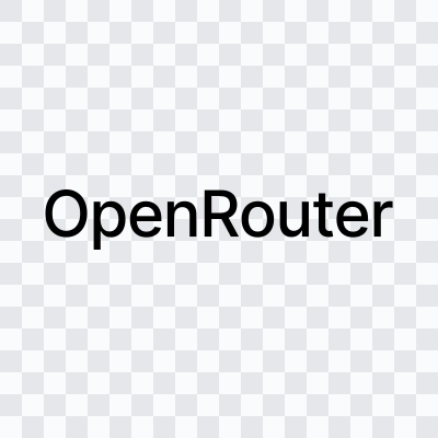 OpenRouter black logo in SVG format
