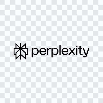Perplexity black logo in SVG format
