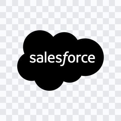 Salesforce black logo SVG