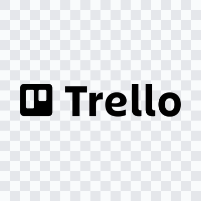 Trello black logo in PNG format