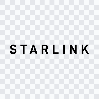 wordmark Starlink hitam SVG