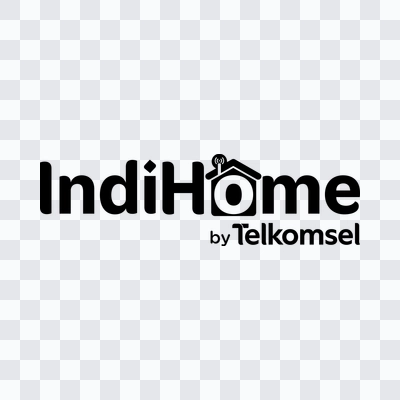 Indihome black logo PNG