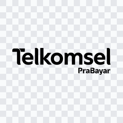 Logo Telkomsel hitam format PNG