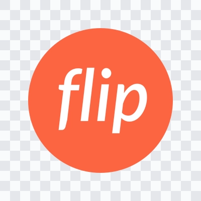 Flip logo svg dark download