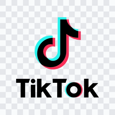 TikTok logo svg dark download