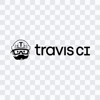 logo Travis CI berwarna SVG