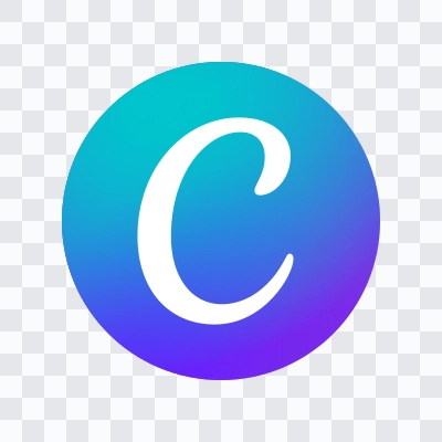 Canva colored logo in SVG format