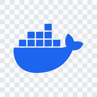 Logo Docker berwarna format SVG
